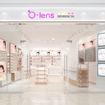 隱形眼鏡店 美瞳專賣(mài)店設(shè)計(jì)效果圖案例