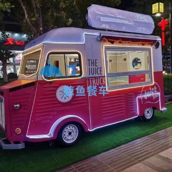 網(wǎng)紅星爵餐車商城景區(qū)美食車?yán)滹嬁Х日ù苿?dòng)擺攤車多功能小吃車